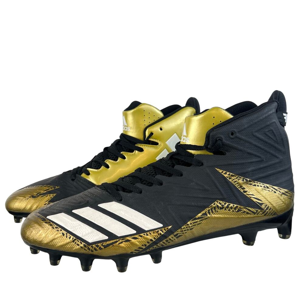 Adidas Football Freak X Carbon Molded Cleats Black/Gold Men BW1081 (Sz 11.5)